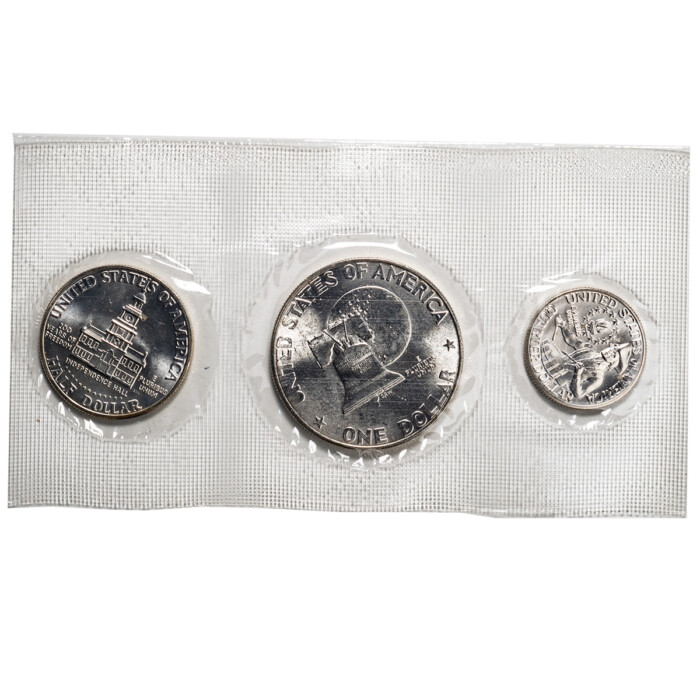 1976 Mint Set Silver 3-Coin - Image 2