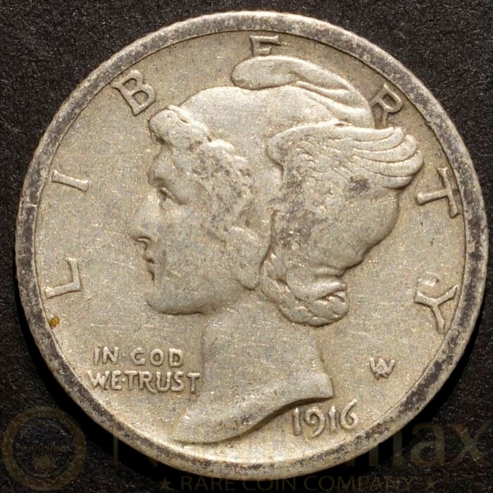 1916-S Mercury Dime