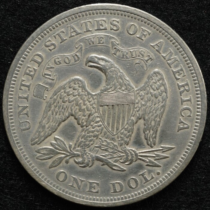 1871 Liberty Seated Dollar - Image 2