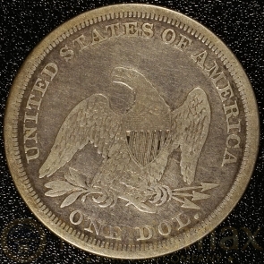 1843 Liberty Seated Dollar