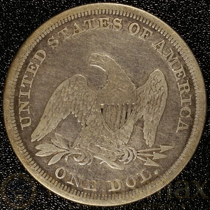 1843 Liberty Seated Dollar - Image 3