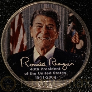 2004 Silver American Eagle | Ronald Reagan Colorized