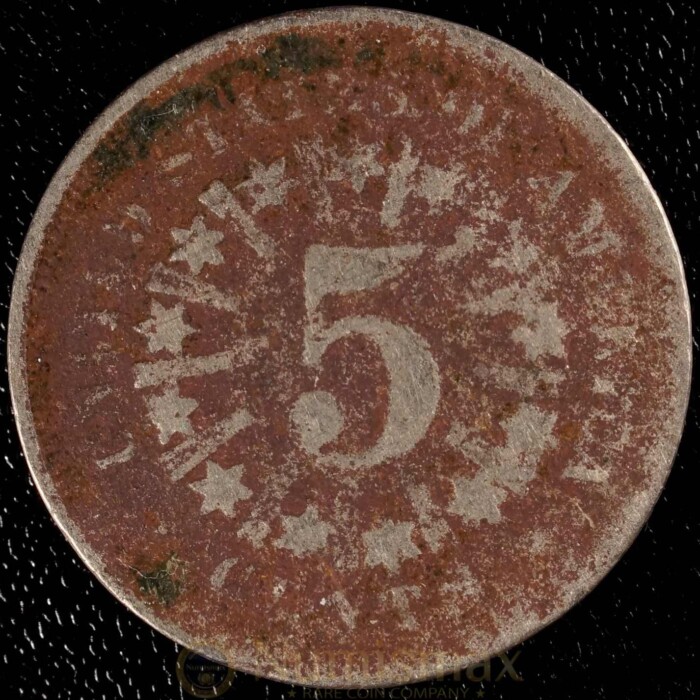 1866 Shield Nickel With Rays - Image 2