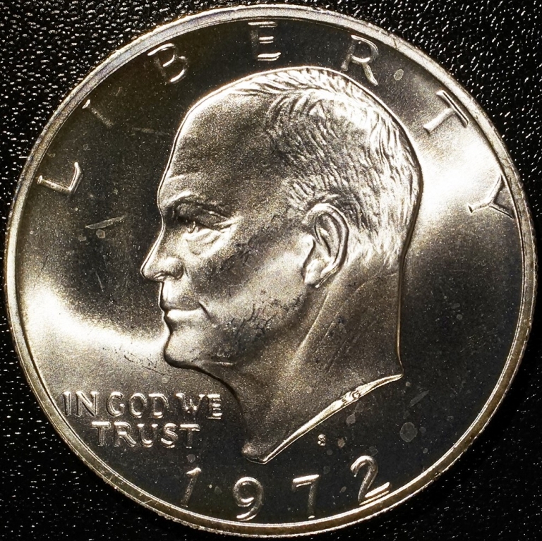 value 1972 eisenhower silver dollar