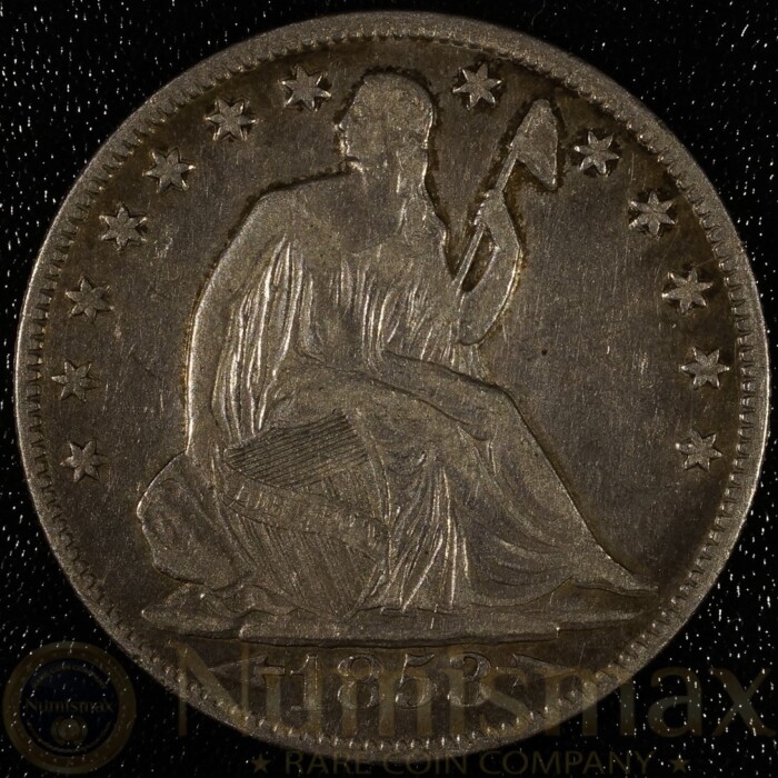 1853 New Orleans Half Dollar Seated Liberty with Arrows and Rays