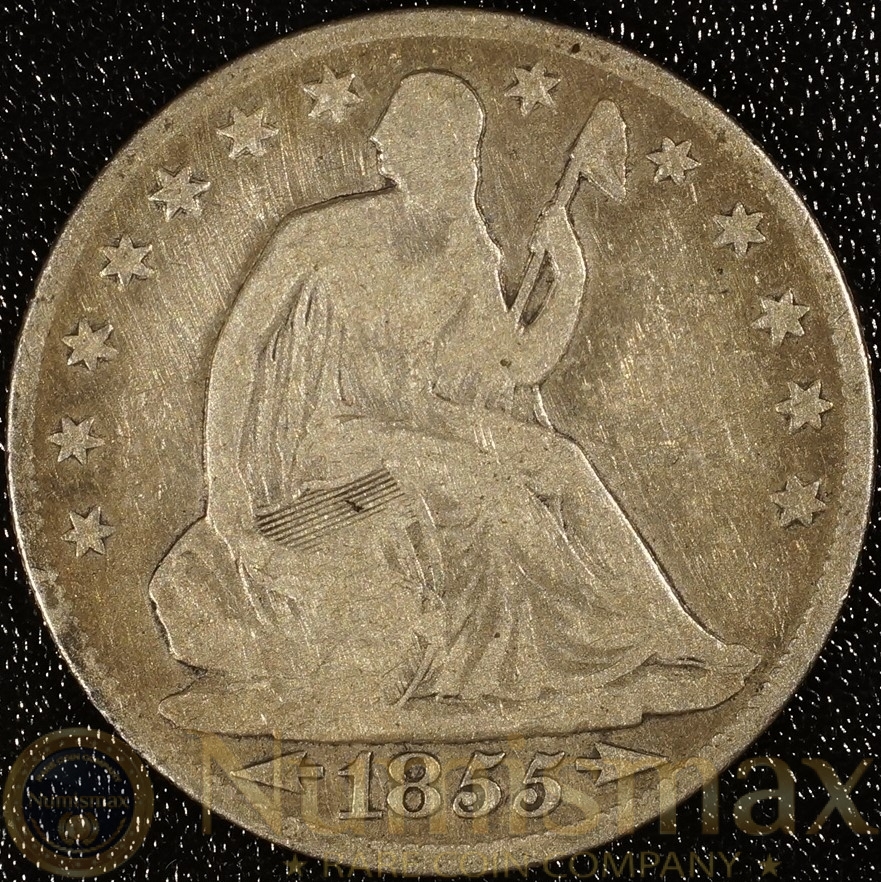 1855 New Orleans Half Dollar Seated Liberty with Arrows