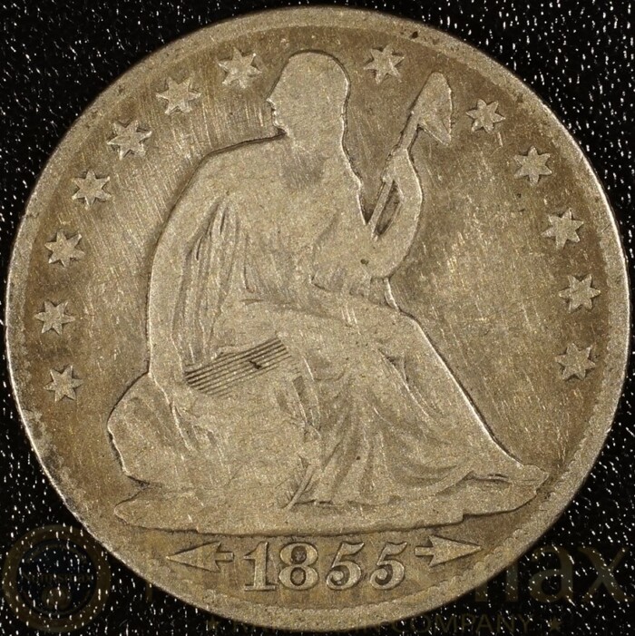 1855 New Orleans Half Dollar Seated Liberty with Arrows