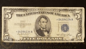 1953 $5 Silver Certificate | Star Note