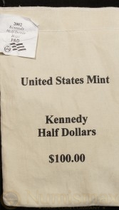 2002 D and P Kennedy Half Dollars $100 Bag | Sealed