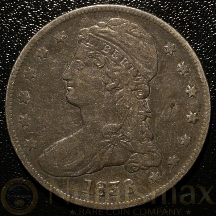 1838 Capped Bust, Reeded Edge Half Dollar