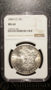 1884 Carson City Morgan Dollar NGC MS64