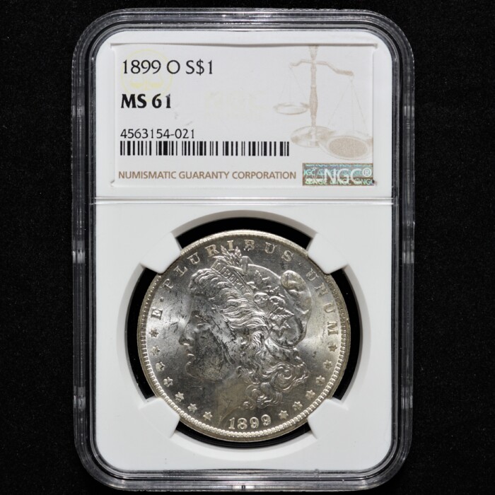 1899 New Orleans Morgan Silver Dollar NGC MS61