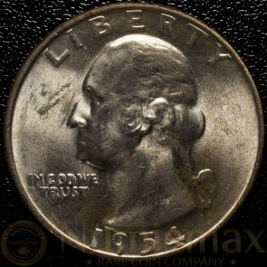 1954 Denver Washington Silver Quarter