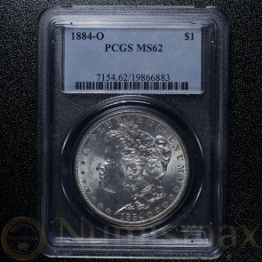 1884 New Orleans Morgan Silver Dollar | PCGS MS62