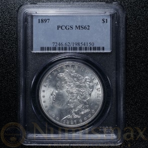 1897 Philadelphia Morgan Silver Dollar | PCGS MS62