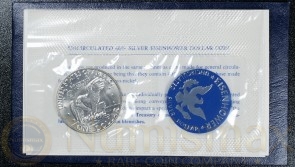 1974 San Francisco Eisenhower Silver Dollar | Blue Envelope