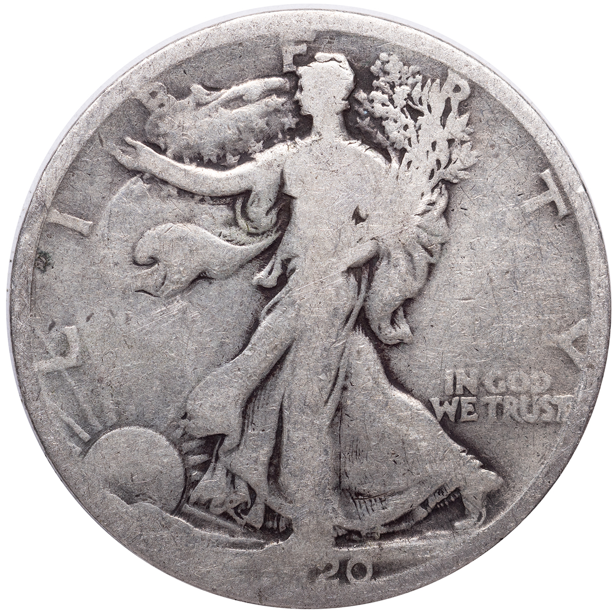 1920 D Liberty Walking Silver Half Dollar   Numismax