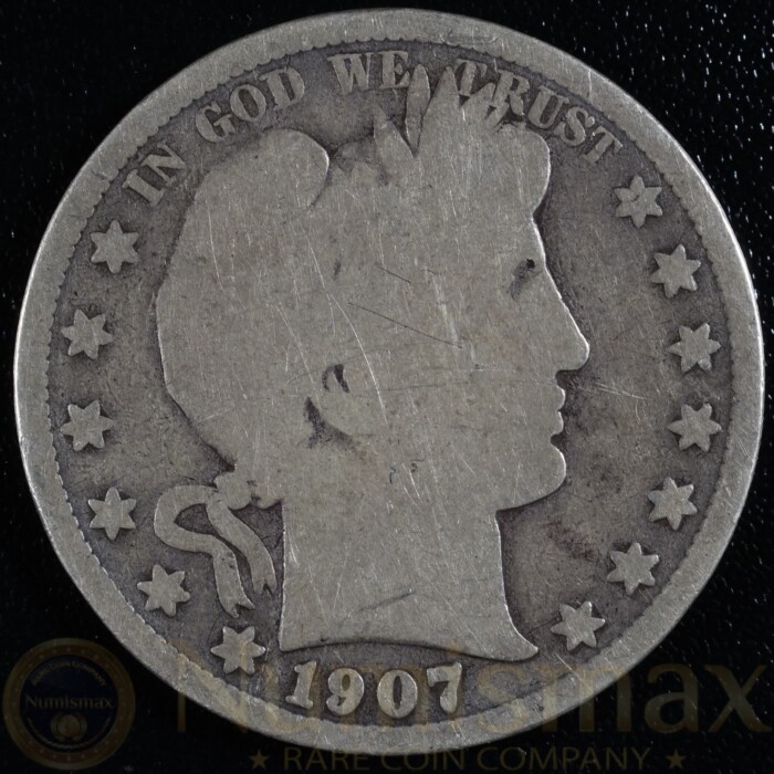 1907 San Francisco Silver Barber Half Dollar