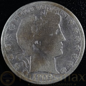 1909 New Orleans Silver Barber Half Dollar