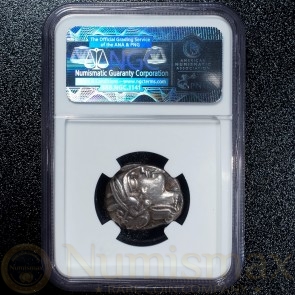 440 - 404 BC Attica, Athens AR Tetradrachm Athena/Owl | NGC ChVF 4/5, 4/5