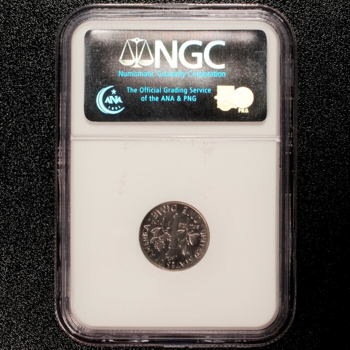 1969 Denver Roosevelt Dime NGC MS66 - Image 2