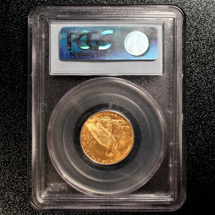 1914 Denver $5 Indian Gold Half Eagle PCGS MS63 - Image 2