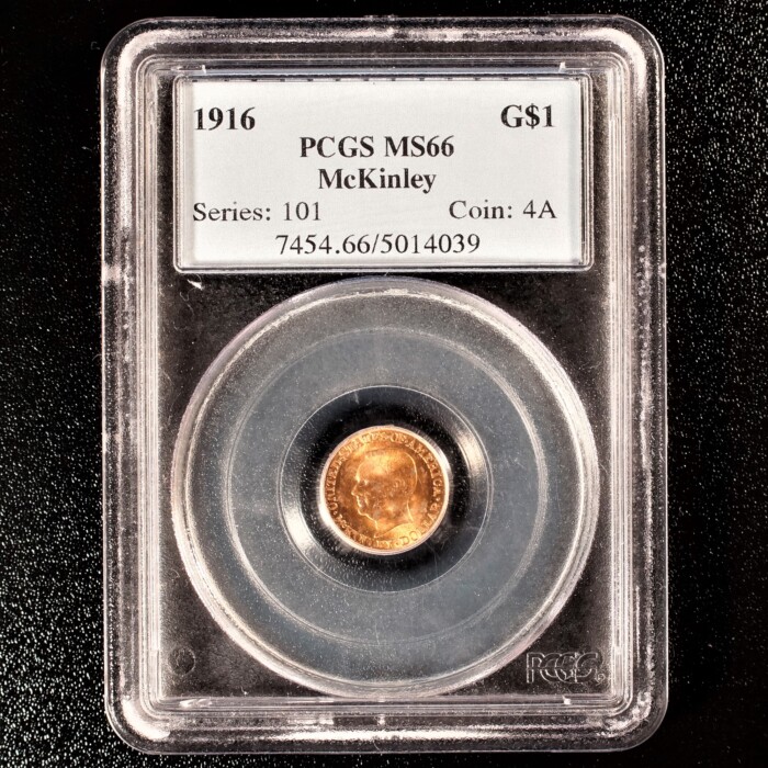 1916 McKinley Gold Dollar Commemorative PCGS MS66