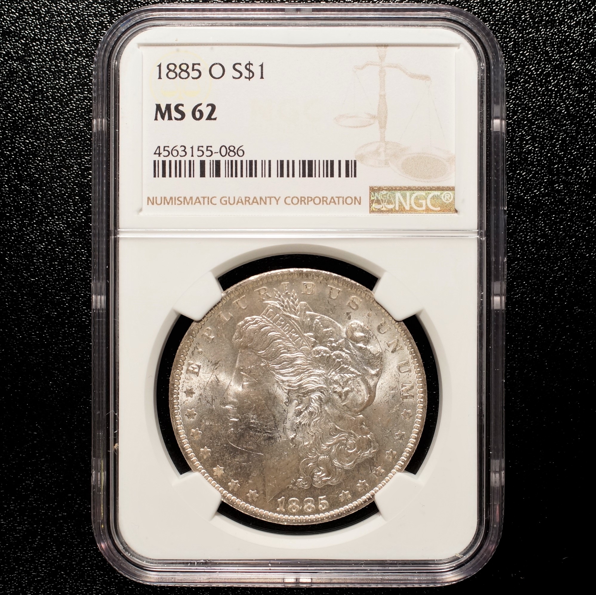 アンティークコイン 銀貨 1904-O Morgan Silver Dollar NGC MS63