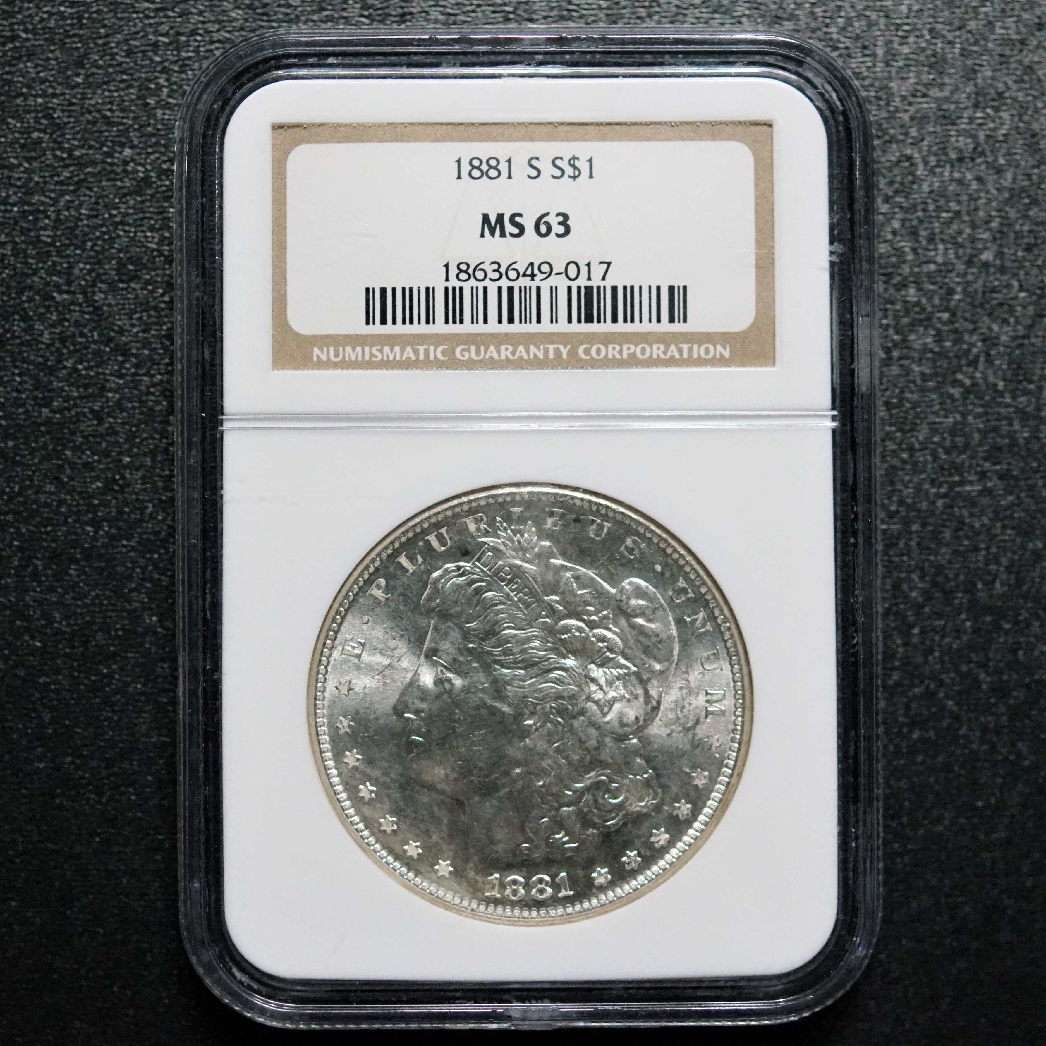 1881 San Francisco Morgan Silver Dollar NGC MS63 - Numismax