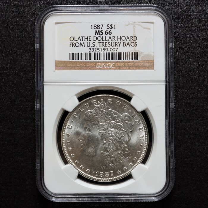 1887 Philadelphia Morgan Silver Dollar NGC MS66 Olathe