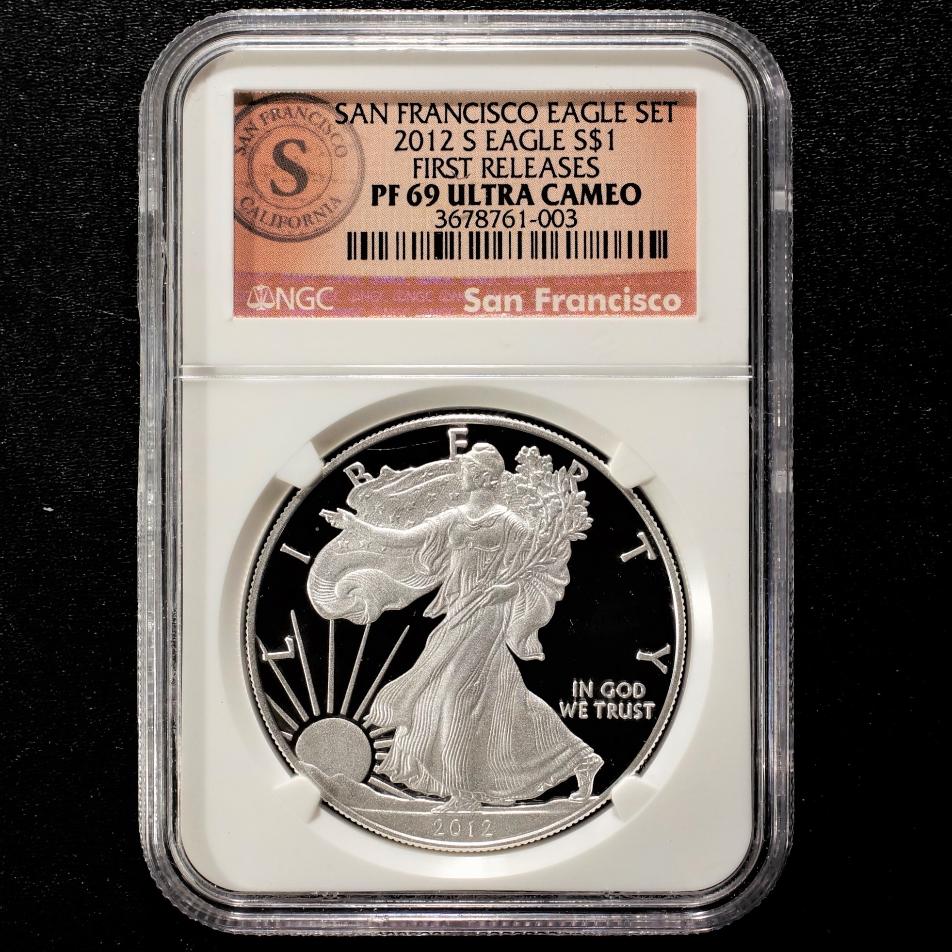 thumbnail image 2 of 2024 S 1oz Silver Eagle Proof – NGC PF69 Ultra Cameo, Brown Label, U.S. Mint 2 of 6