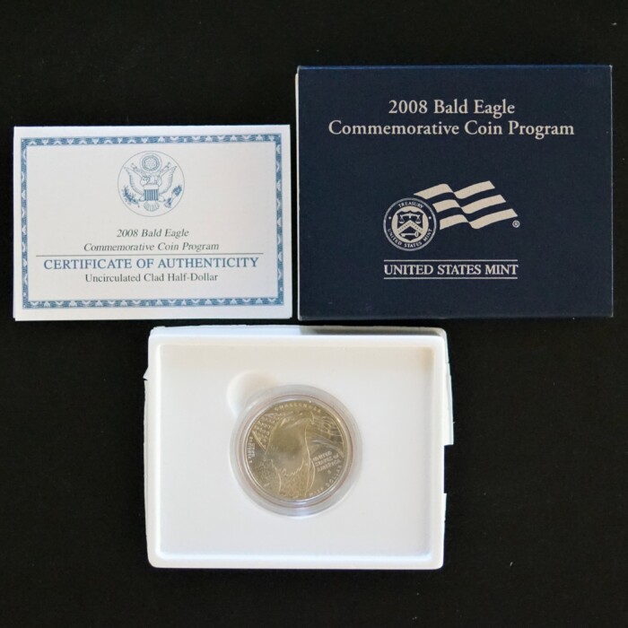 2008 Bald Eagle Commemorative Uncirculated Clad Half Dollar - Image 2