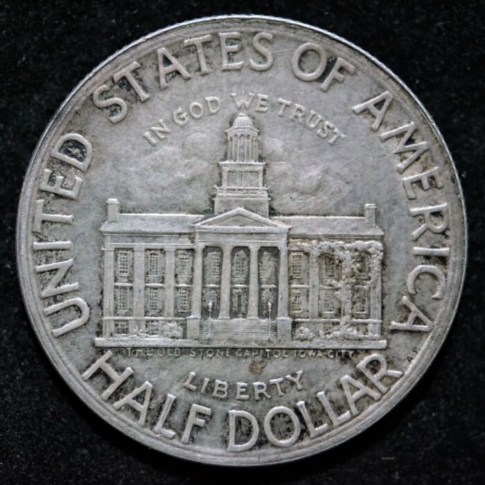 1946 Iowa 50c Silver Commemorative - Image 2