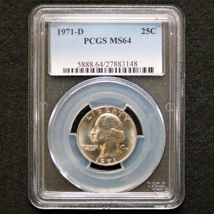 1971 Denver Washington Quarter PCGS MS64