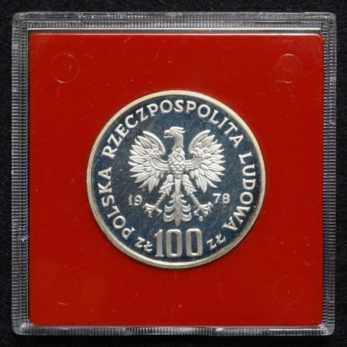 1978 Poland 100 Zloty Silver Proof Coin - Image 2