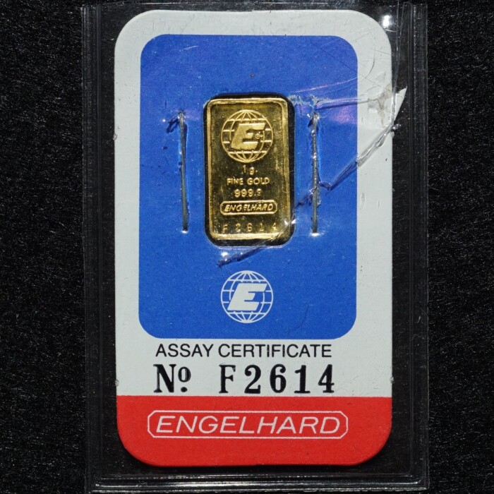 Engelhard Gold One (1) Gram Bar