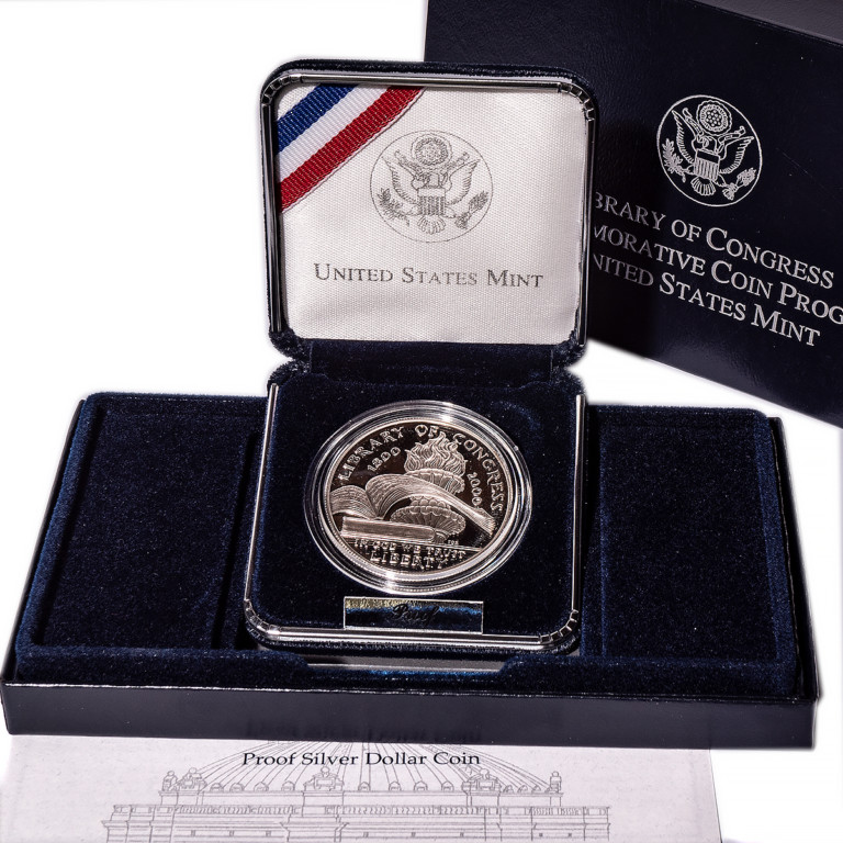 2000 Library of Congress Commemorative Proof Silver Dollar - Numismax