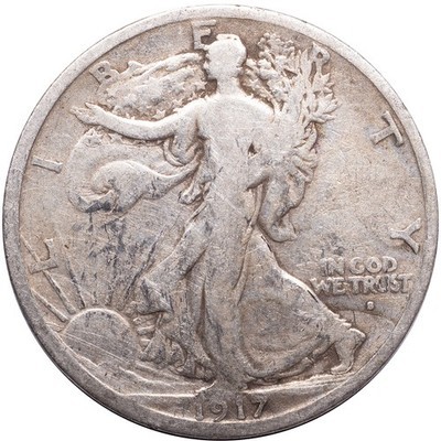 1917-S (Obverse) Walking Liberty Half Dollar - Image 11