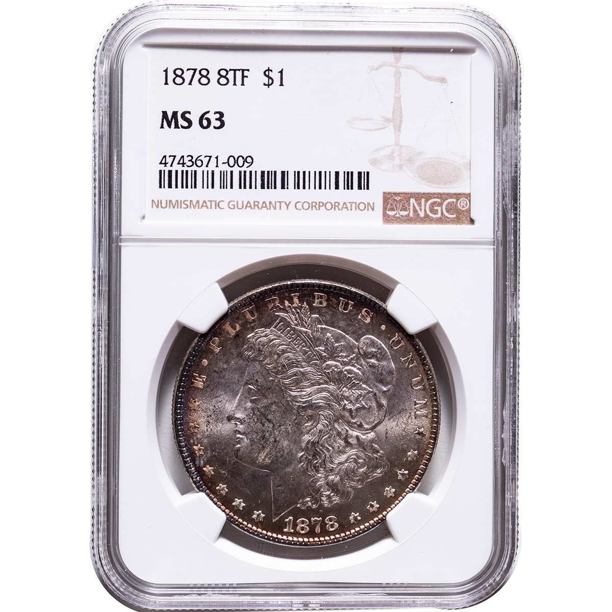 1878 8TF Morgan Silver Dollar NGC MS63 - Numismax