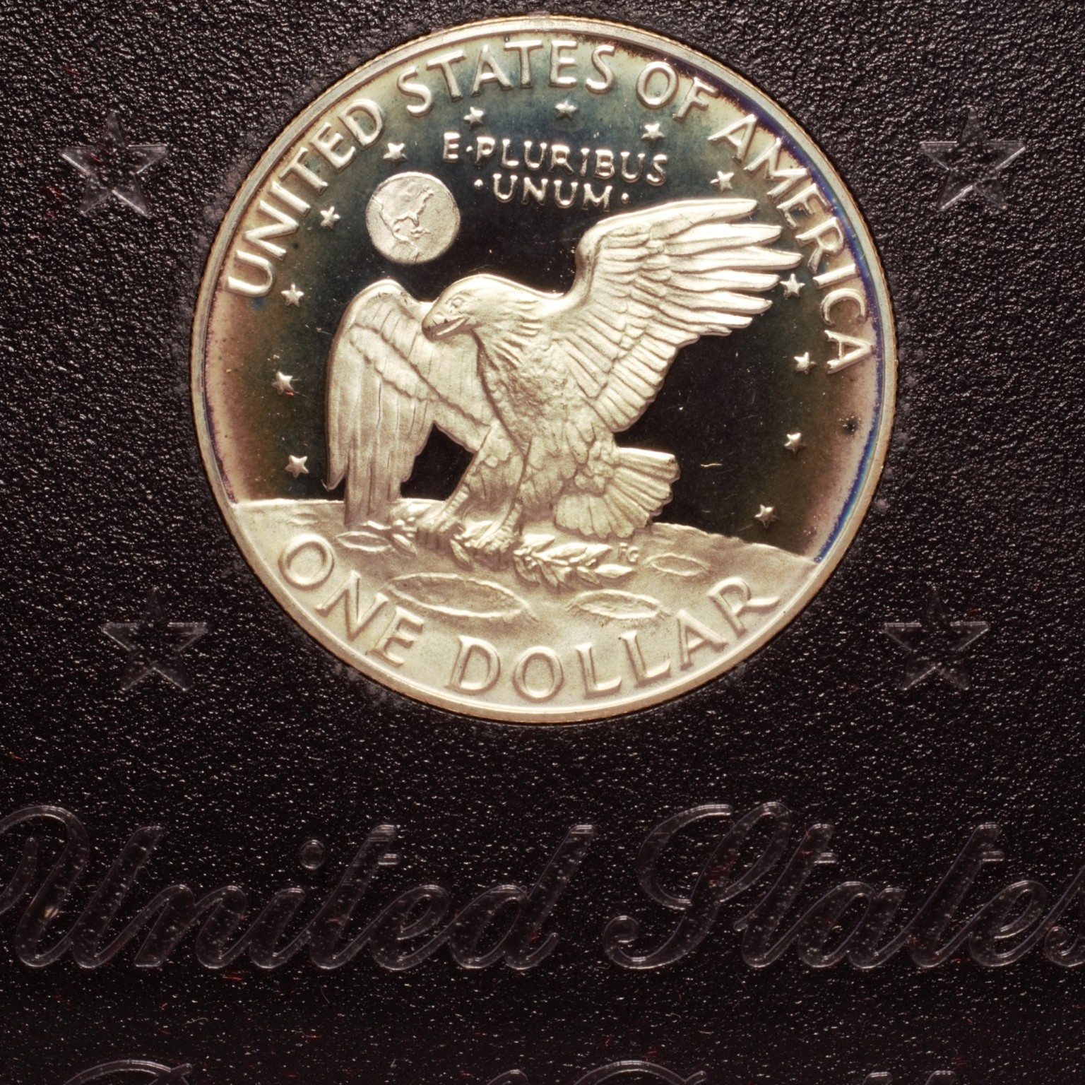 gold plated 1972 eisenhower dollar