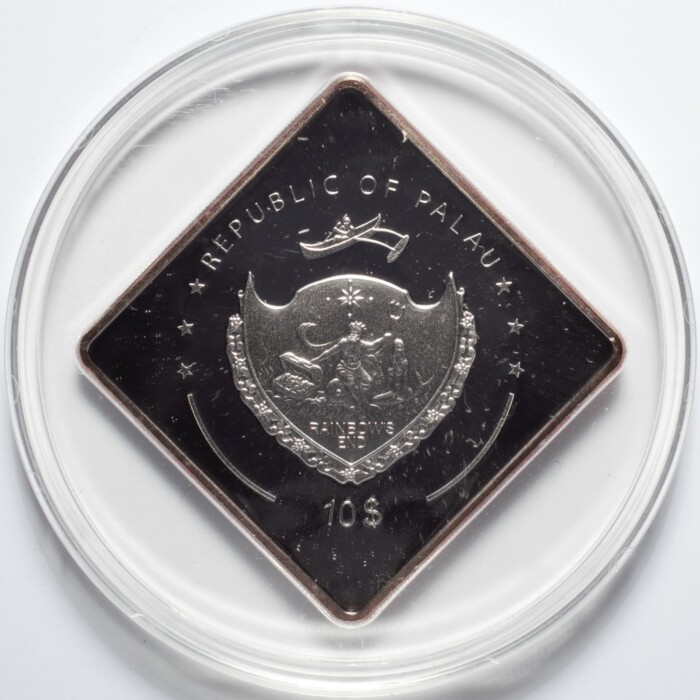 2011 Palau Italian Battleship RN Vittorio Veneto $10 Proof Silver - Image 2