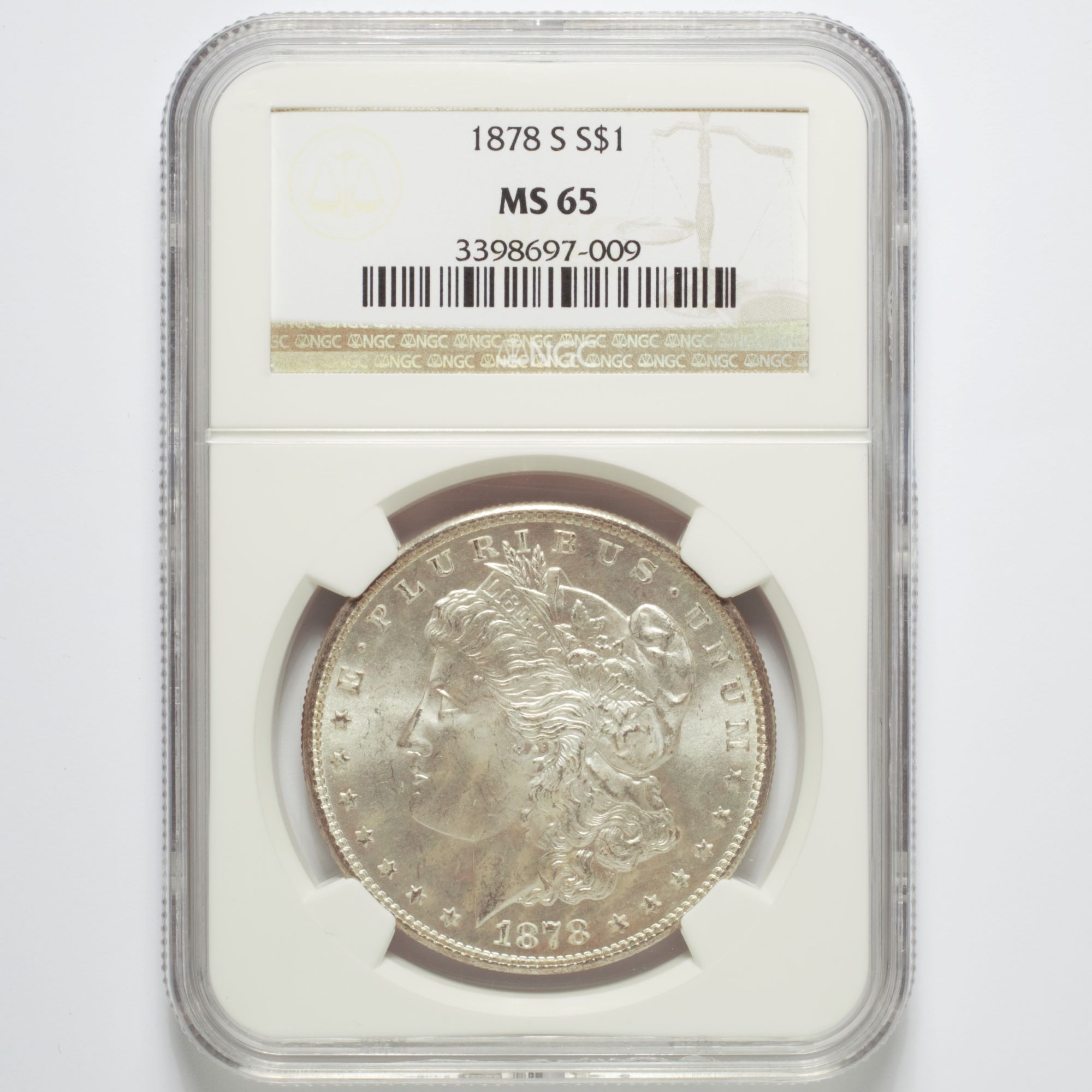 1878-S Morgan Silver Dollar NGC MS64
