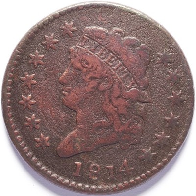 1814 Large Cent Classic Head Plain 4 - Image 5