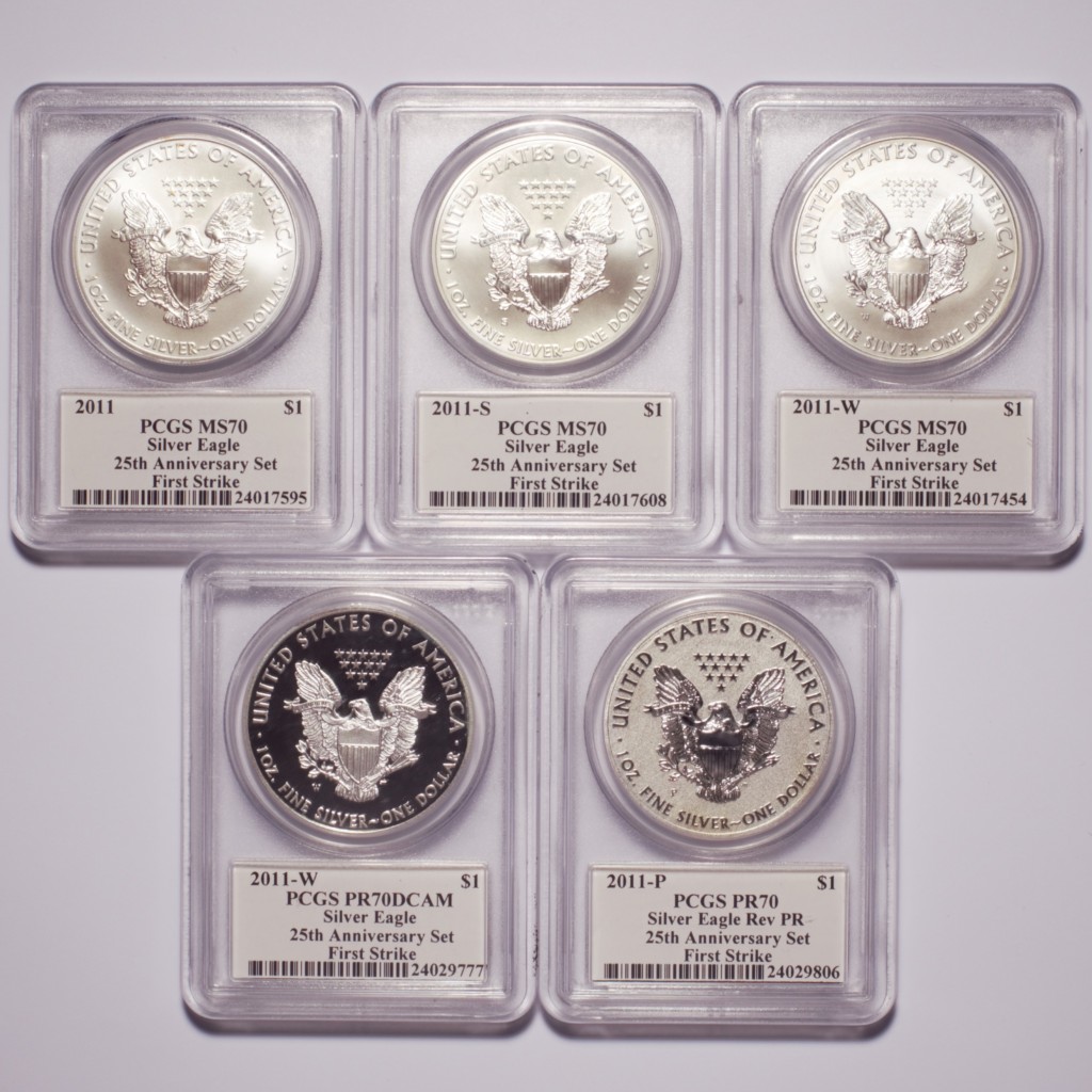 2011 Silver Eagle Pcgs Ms70 First Strike 25th Anniversary