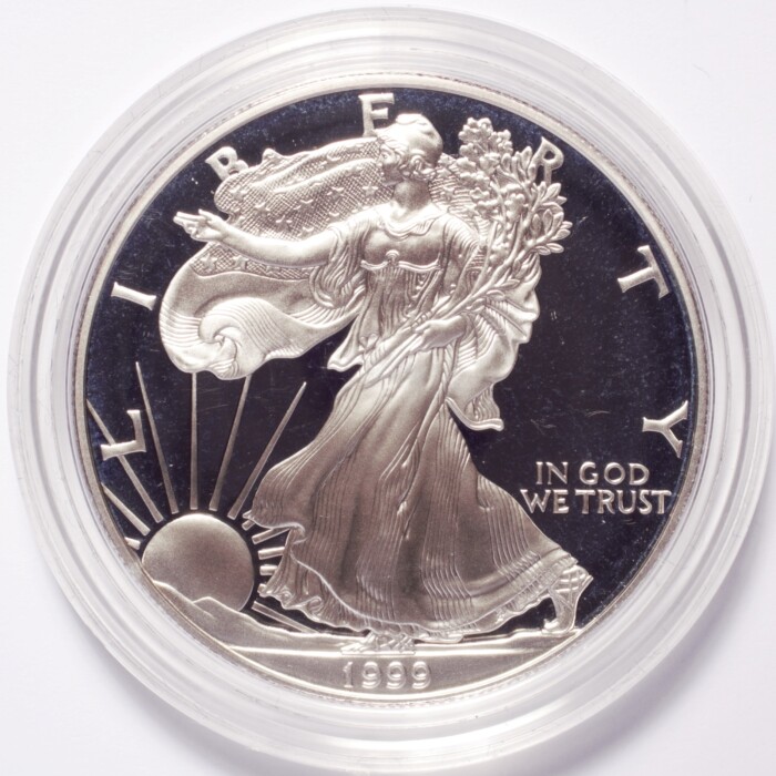 1999 Silver American Eagle Dollar Proof - Image 2