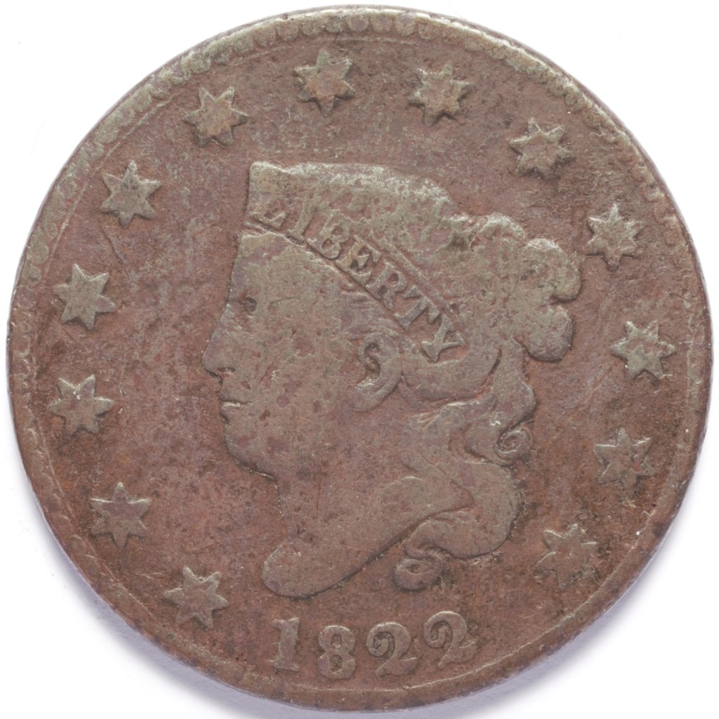 1822 Large Cent Liberty Head Numismax
