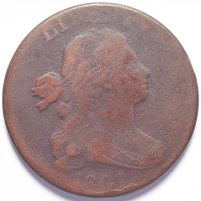 1801 Draped Bust Large Cent 1/000 - Image 3