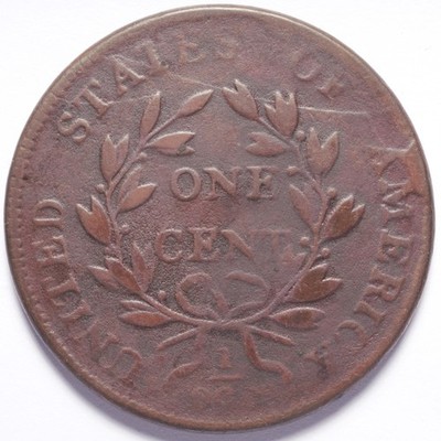 1801 Draped Bust Large Cent 1/000 - Image 4