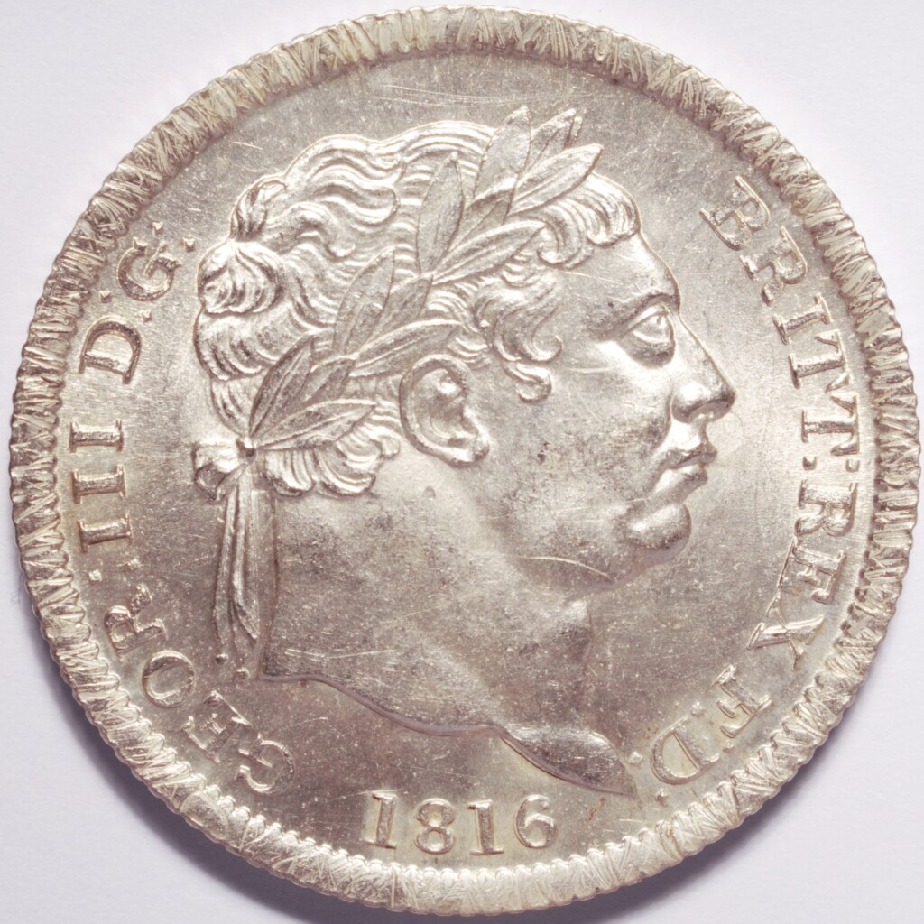 1816 George III Silver One Shilling - Numismax