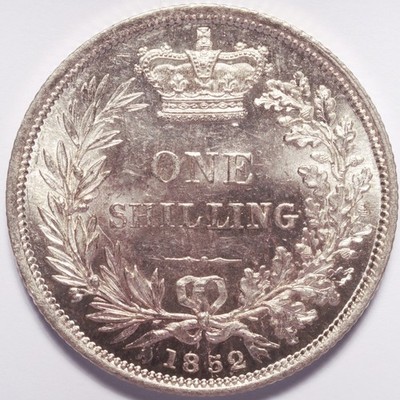 1852 One Shilling Silver - Image 4